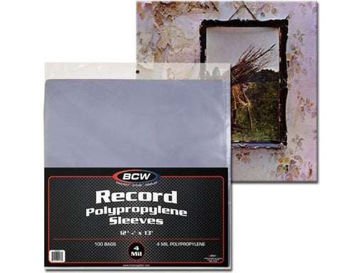 Supplies BCW - Record Sleeves 12 3/4 x 13 Package of 100 - Cardboard Memories Inc.