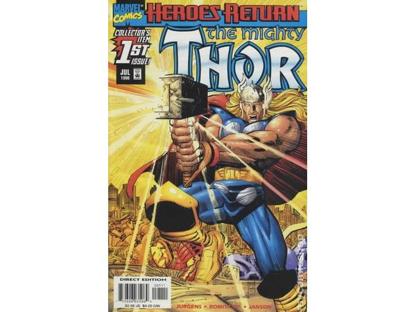 Comic Books Marvel Comics - Thor (1998-2004 1st Series) #1A - (Cond. VF-) - 8423 - Cardboard Memories Inc.