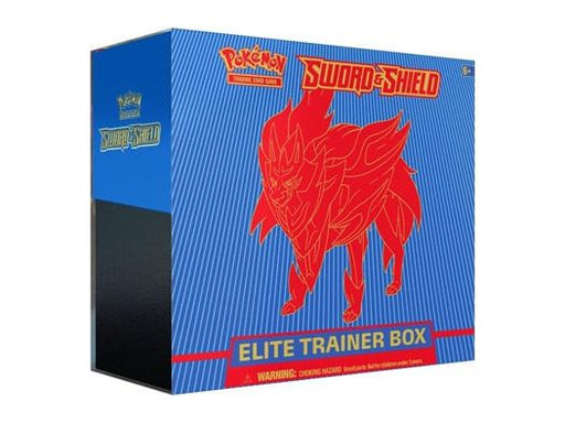Trading Card Games Pokemon - Sword and Shield - Zamazenta Version - Elite Trainer Box - Cardboard Memories Inc.