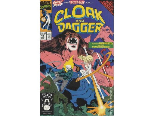 Comic Books Marvel Comics - Cloak & Dagger (1988 3rd Series) 018 (Cond. FN/VF) - 12108 - Cardboard Memories Inc.