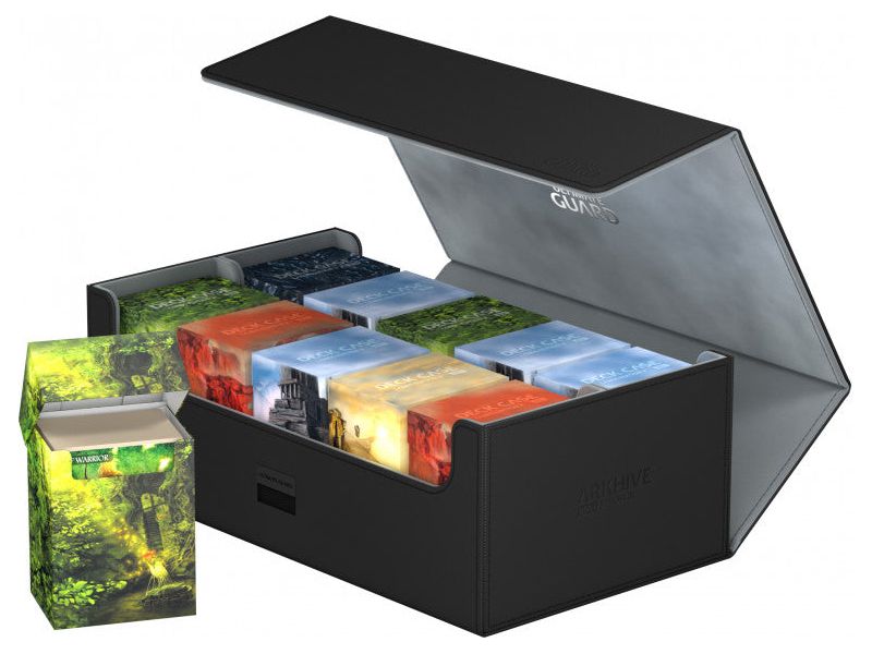 Supplies Ultimate Guard - Arkhive - Black Xenoskin - 800 - Cardboard Memories Inc.