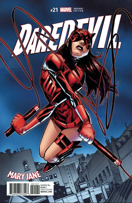 Comic Books Marvel Comics - Daredevil (2016 5th Series) 021 - Cover B Mary Jane Variant Edition (Cond. FN+) - 4394 - Cardboard Memories Inc.