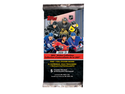 Non Sports Cards Topps - 2020-21 - Hockey - NHL - Sticker Box Pack - Cardboard Memories Inc.