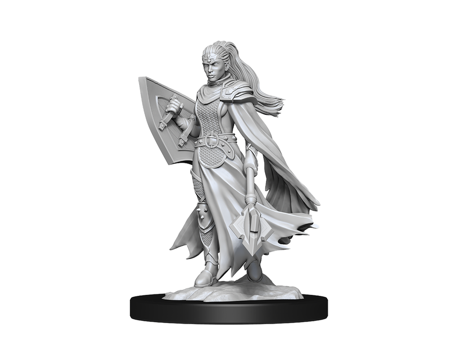 Role Playing Games Wizkids - Dungeons and Dragons - Unpainted Miniature - Nolzurs Marvellous Miniatures - Kalashtar Cleric Female - 90233 - Cardboard Memories Inc.