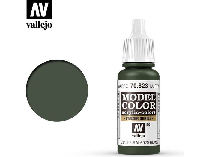 Acrylicos Vallejo - Luftwaffe Camouflage Green - 70 823 | Cardboard ...