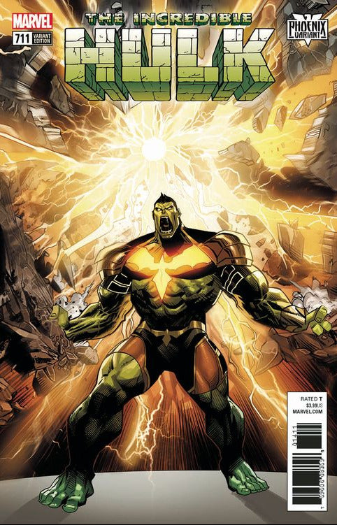 Comic Books Marvel Comics - Incredible Hulk (2017 5th Series) 711 - Phoenix Variant Edition (Cond. FN+) - 4307 - Cardboard Memories Inc.