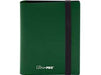 Supplies Ultra Pro - 2 Pocket - Pro-Binder - Forest Green - Cardboard Memories Inc.