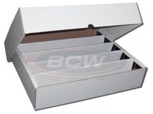 Supplies BCW - Cardboard Card Box - 5000 Count - Full Lid - Cardboard Memories Inc.
