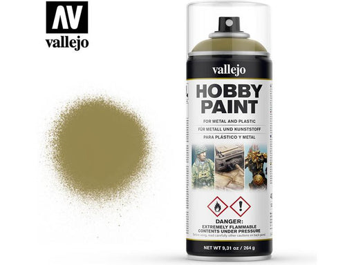 Paints and Paint Accessories Acrylicos Vallejo - Paint Spray - Panzer Yellow - 28 001 - Cardboard Memories Inc.