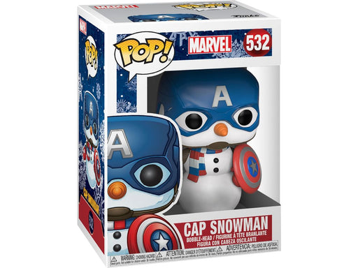 Action Figures and Toys POP! - Marvel - Cap Snowman - Cardboard Memories Inc.