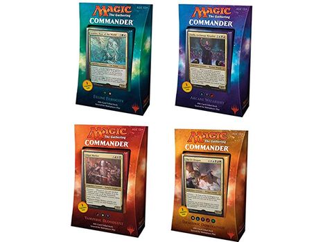 Trading Card Games Magic The Gathering - 2017 Commander Deck - Set of Four - Cardboard Memories Inc.