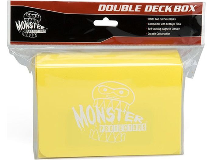 Supplies Monster Protectors - Double Deck Box - Yellow - Cardboard Memories Inc.