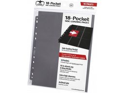Supplies Ultimate Guard - 18-Pocket Side-loading Pages - Grey - 10-Pack - Cardboard Memories Inc.