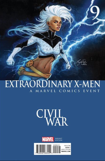 Comic Books Marvel Comics - Extraordinary X-Men (2015) 009 - Cover B Civil War Variant Edition (Cond. FN) - 4131 - Cardboard Memories Inc.