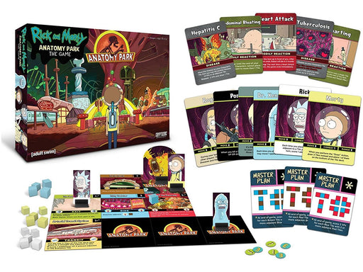 Board Games Cryptozoic - Rick and Morty - Anatomy Park The Game - Cardboard Memories Inc.