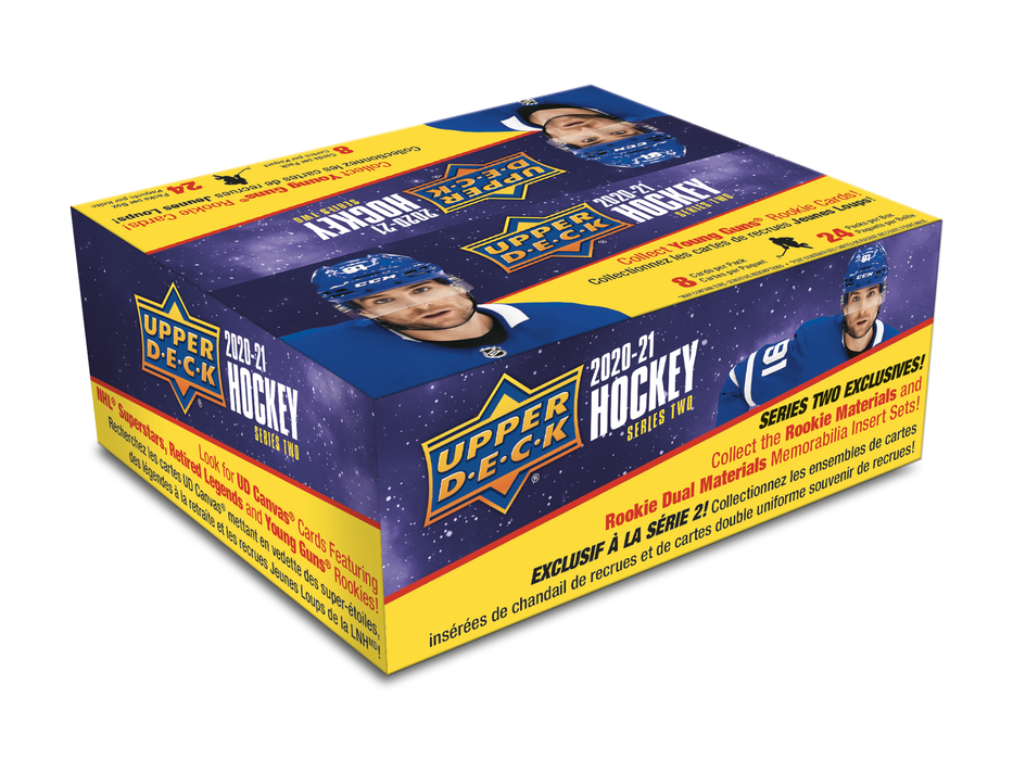 Sports Cards Upper Deck - 2020-21 - Hockey - Series 2 - Trading Card Retail Box - Cardboard Memories Inc.