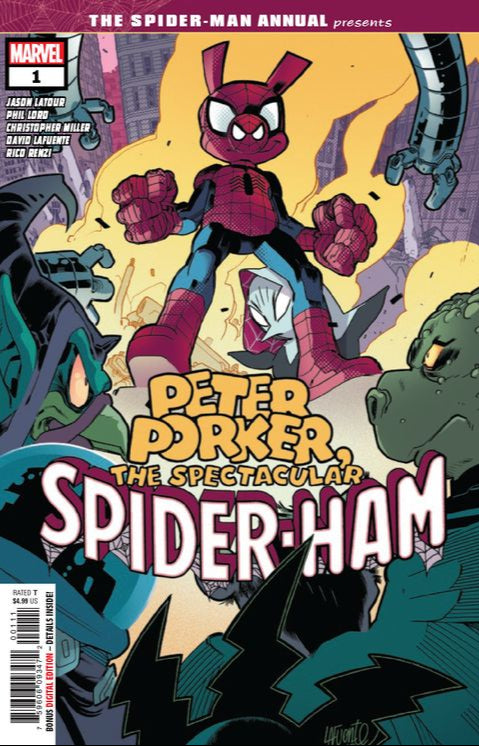 Comic Books Marvel Comics - Spider-Man Annual (2019) 001 - Peter Porker the Spectacular Spider-Ham (Cond. FN+) - 3898 - Cardboard Memories Inc.
