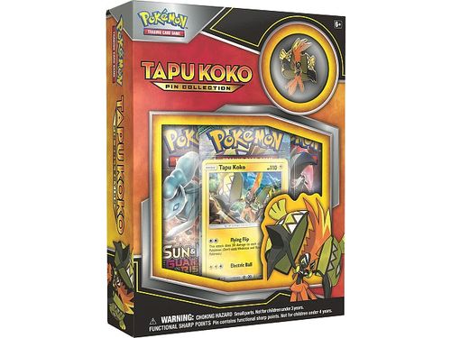 Trading Card Games Pokemon - Tapu Koko Pin - Collection Box - Cardboard Memories Inc.
