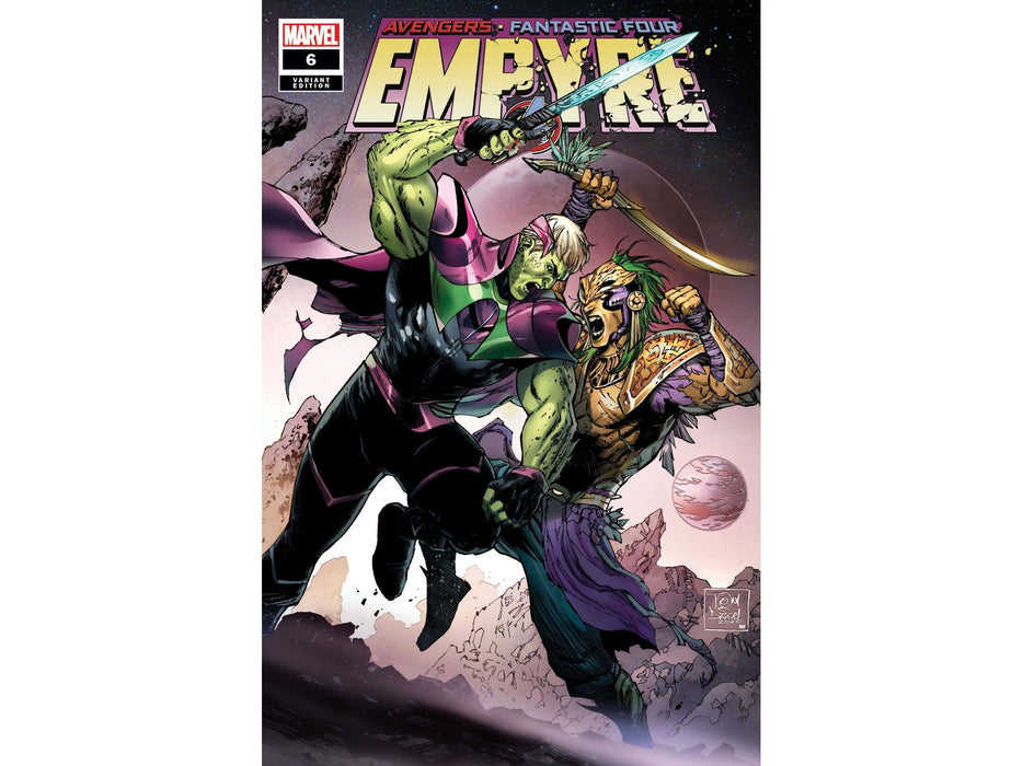 Comic Books Marvel Comics - Empyre 006 of 6 - Daniel Skrull Kree Variant Edition (Cond. VF-) - 9660 - Cardboard Memories Inc.