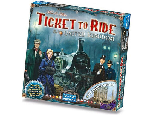 Board Games Days Of Wonder - Ticket to Ride - United Kingdom Expansion - Cardboard Memories Inc.