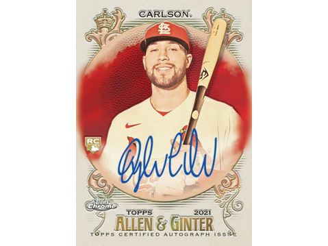 Sports Cards Topps - 2021 - Baseball - Allen and Ginter - Chrome - Hobby Box - Cardboard Memories Inc.