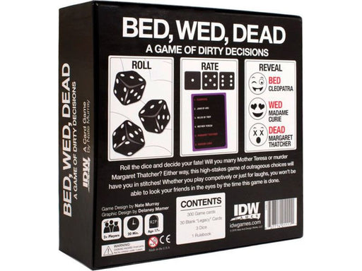Card Games IDW - Bed Wed Dead - Card Game - Cardboard Memories Inc.