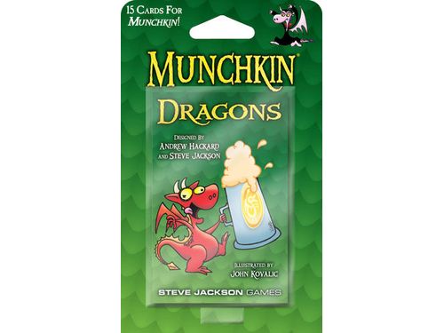 Card Games Steve Jackson Games - Munchkin - Dragons - Booster Pack - Cardboard Memories Inc.