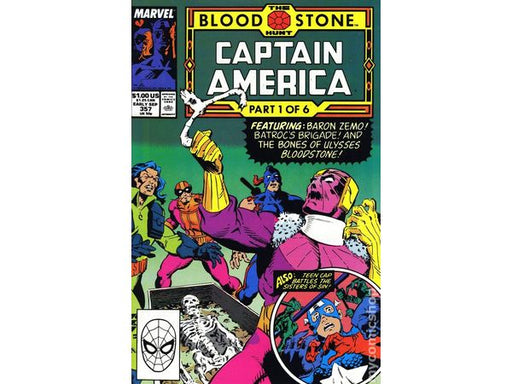 Comic Books Marvel Comics - Captain America (1968 1st Series) - The Bloodstone Hunt (Part 1 of 6) 357 - 7256 - Cardboard Memories Inc.