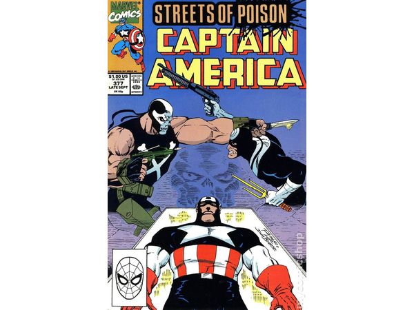 Comic Books Marvel Comics - Captain America (1968 1st Series) 377 - 7276 - Cardboard Memories Inc.