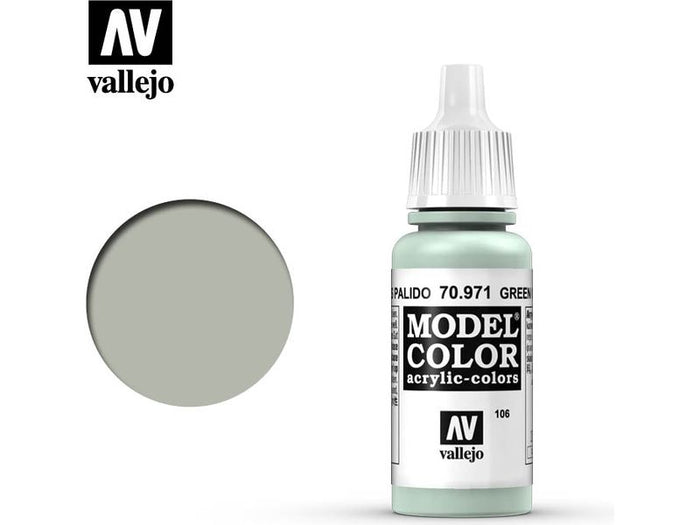 Paints and Paint Accessories Acrylicos Vallejo - Green Grey - 70 971 - Cardboard Memories Inc.