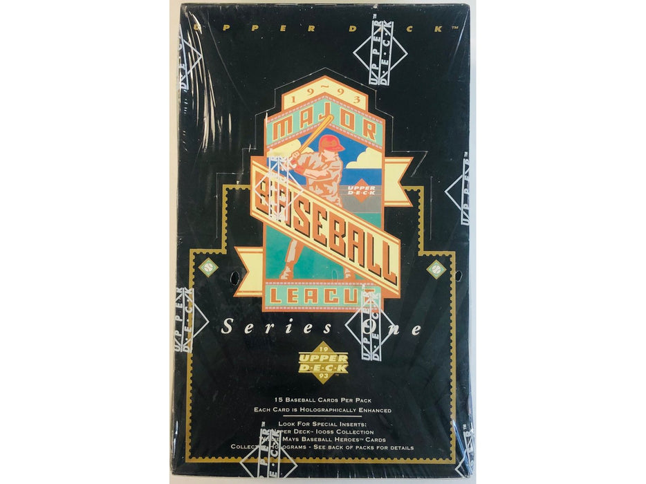 Sports Cards Upper Deck - 1993 - Series 1 - Baseball - Hobby Box - Cardboard Memories Inc.