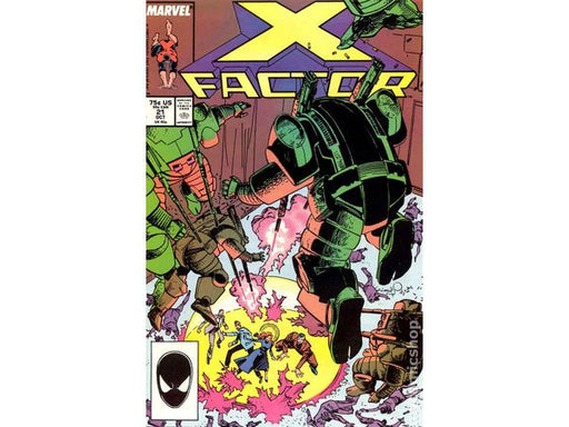 Comic Books Marvel Comics - X-Factor (1986 1st Series) 021 (Cond. FN- DAMAGED) - 12168 - Cardboard Memories Inc.