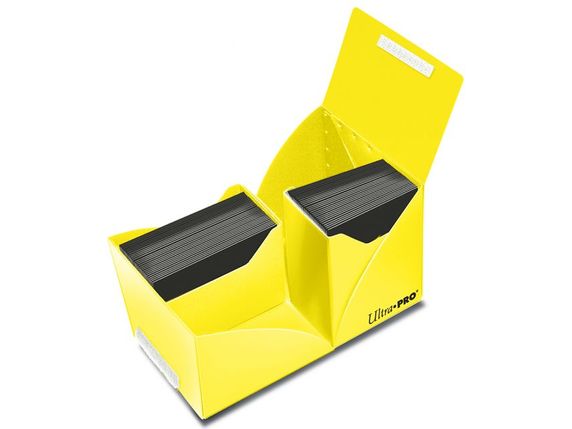 Supplies Ultra Pro - 180ct Dual Deck Box - Yellow - Cardboard Memories Inc.