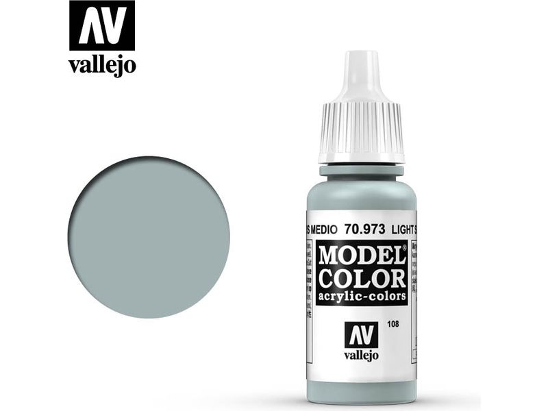 Paints and Paint Accessories Acrylicos Vallejo - Light Sea Grey - 70 973 - Cardboard Memories Inc.