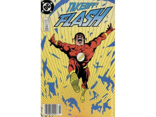 Comic Books DC Comics - Flash (1987 2nd Series) 024 (Cond. FN/VF) - 15441 - Cardboard Memories Inc.