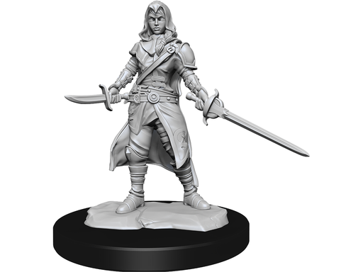 Role Playing Games Wizkids - Dungeons and Dragons - Unpainted Miniature - Nolzurs Marvellous Miniatures - Half-Elf Rogue Female - 90228 - Cardboard Memories Inc.