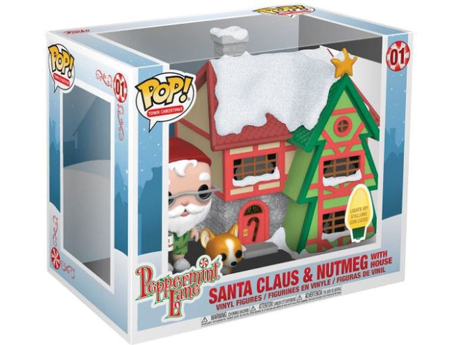 Action Figures and Toys POP! - Movies - Peppermint Lane - Santa Claus and Nutmeg With House - Cardboard Memories Inc.