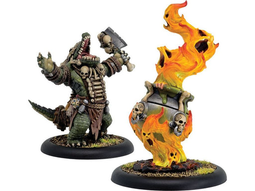 Collectible Miniature Games Privateer Press - Hordes - Minions - Boil Master and Spirit Cauldron Unit - PIP 75076 - Cardboard Memories Inc.