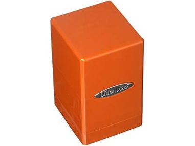 Supplies Ultra Pro - Radiant Satin Tower Deck Box - Pumpkin - Cardboard Memories Inc.