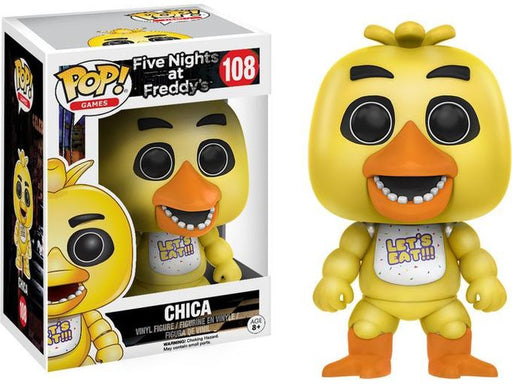 Action Figures and Toys POP! - Games - Five Nights at Freddys - Chica - Cardboard Memories Inc.