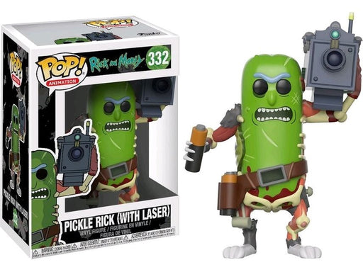 Action Figures and Toys POP! - Television - Rick and Morty - Pickle Rick - With Laser - Cardboard Memories Inc.