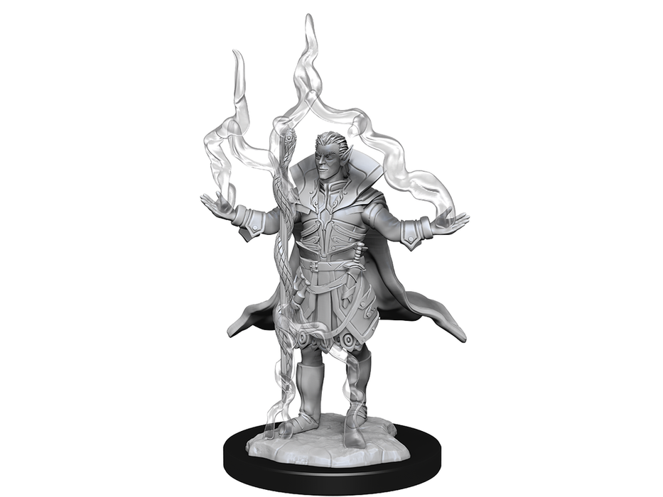 Role Playing Games Paizo - Pathfinder - Unpainted Miniatures - Deep Cuts - Elf Sorcerer Male - 90262 - Cardboard Memories Inc.