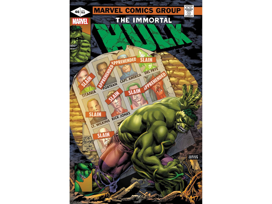 Comic Books Marvel Comics - Immortal Hulk 046 - Bennet Homage Variant Edition (Cond. VF-) - 11884 - Cardboard Memories Inc.