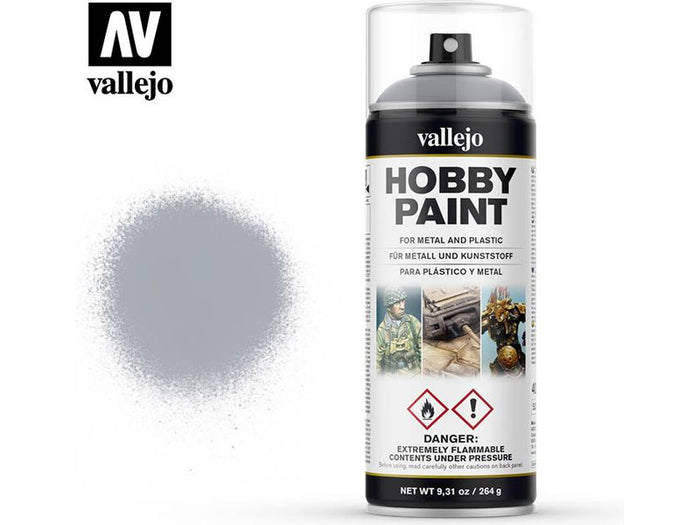Paints and Paint Accessories Acrylicos Vallejo - Paint Spray - Silver - 28 021 - Cardboard Memories Inc.