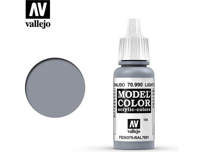 Paints and Paint Accessories Acrylicos Vallejo - Light Grey - 70 990 - Cardboard Memories Inc.