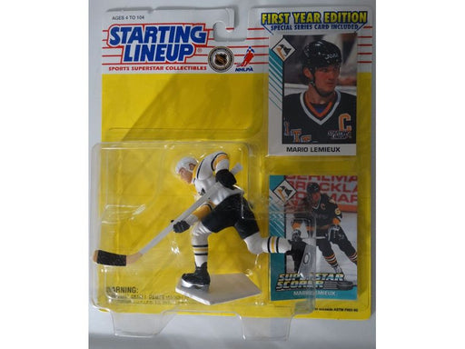Action Figures and Toys Kenner - Starting Lineup - 1993 - NHL Mario Lemieux - Figure/Collector Card - Cardboard Memories Inc.
