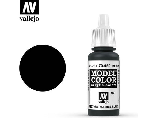 Paints and Paint Accessories Acrylicos Vallejo - Black - 70 950 - Cardboard Memories Inc.