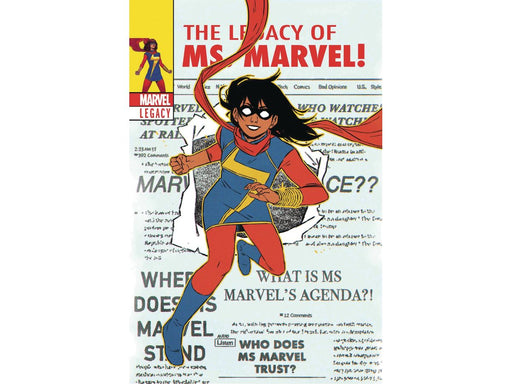 Comic Books Marvel Comics - Ms. Marvel 025 - Lenticular Cover - 3899 - Cardboard Memories Inc.