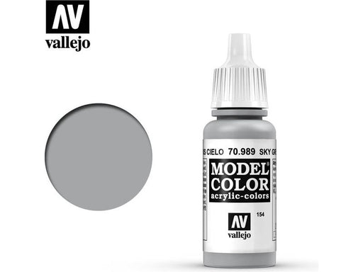 Paints and Paint Accessories Acrylicos Vallejo - Sky Grey - 70 989 - Cardboard Memories Inc.