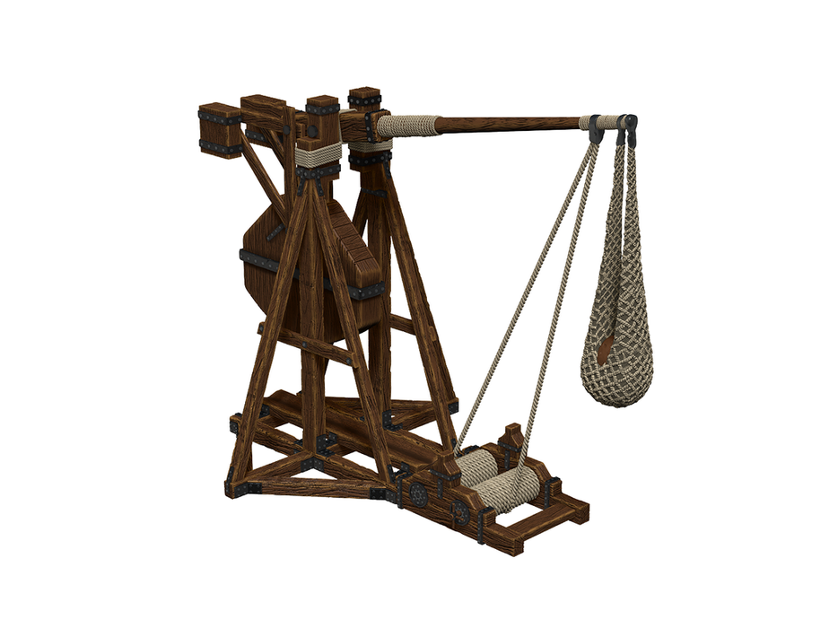 Role Playing Games Wizkids - Unpainted Miniature - Deep Cuts - Trebuchet - 90340 - Cardboard Memories Inc.